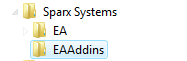 Registry key for Sparx Systems Enterprise Architect add-ins.