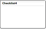 A new empty Checklist Artifact, before any Checklist items have been defined.