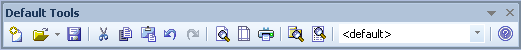 Default Tools toolbar in Sparx Systems Enterprise Architect.